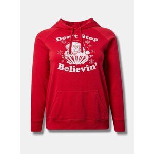 NWT Torrid Red Journey Classic Fit Cozy Fleece Hoodie